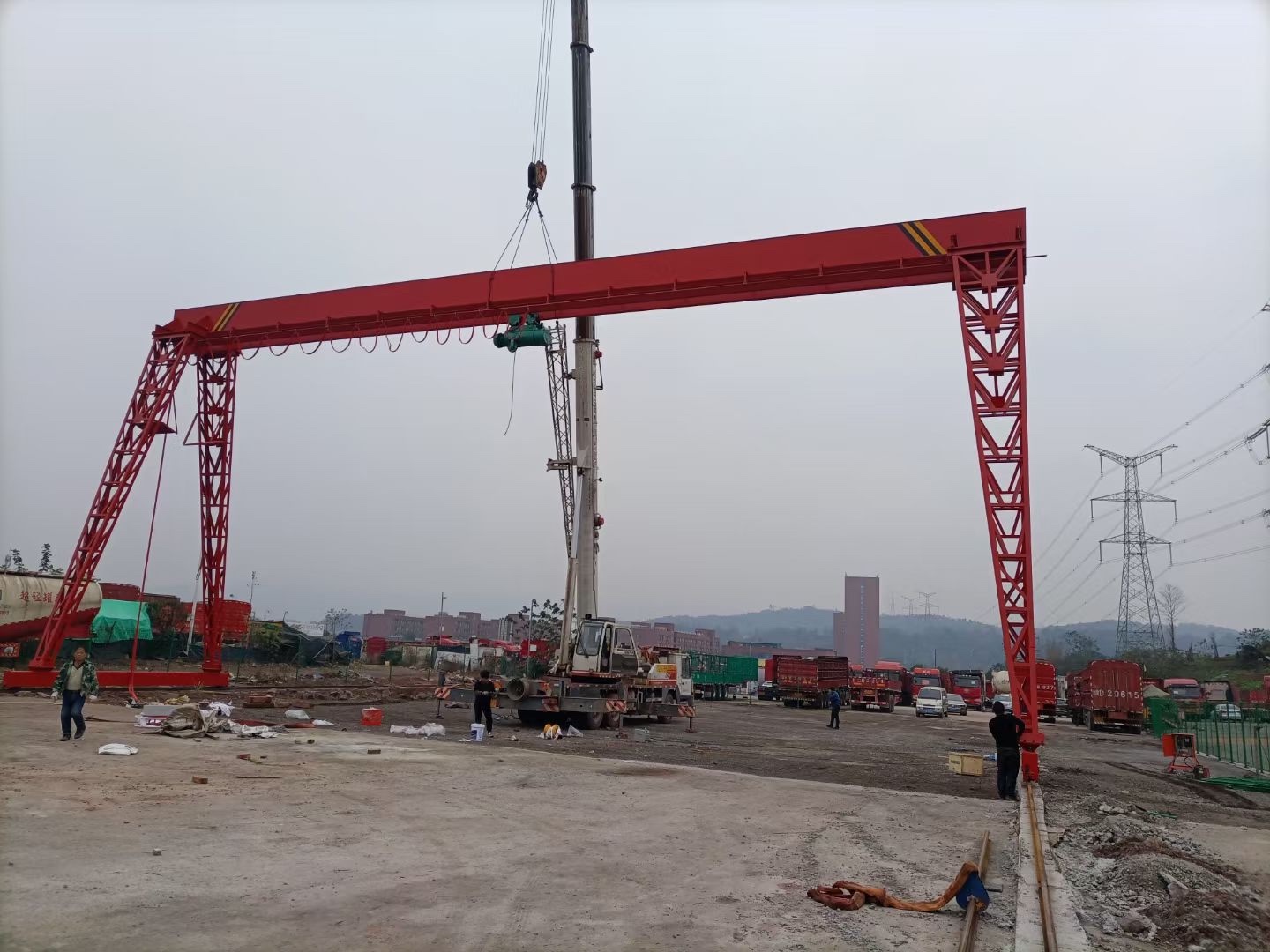 成都收售二手起重機、行吊、龍門吊18782127665